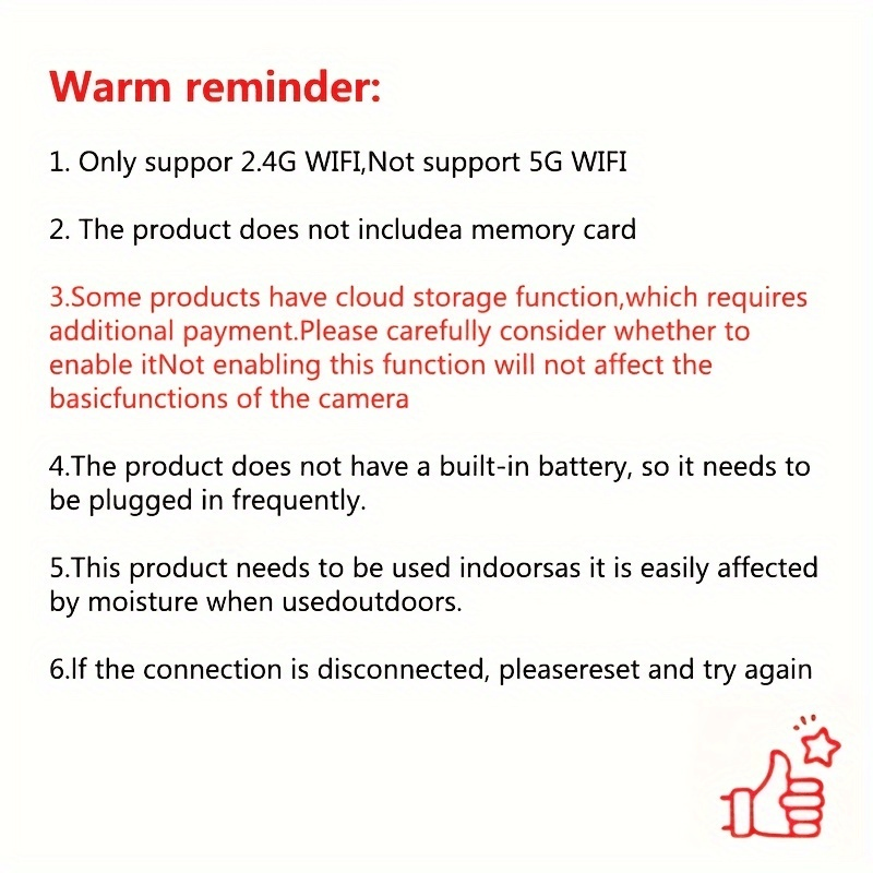 WJG HD 1080P Security Camera - Dual Band WiFi (2.4G+5G),, Auto-Tracking, Alerts & Color Night Vision, AI Motion Detection, Wide Angle Viewing, USB Powered with Cloud Storage Support - Image 9