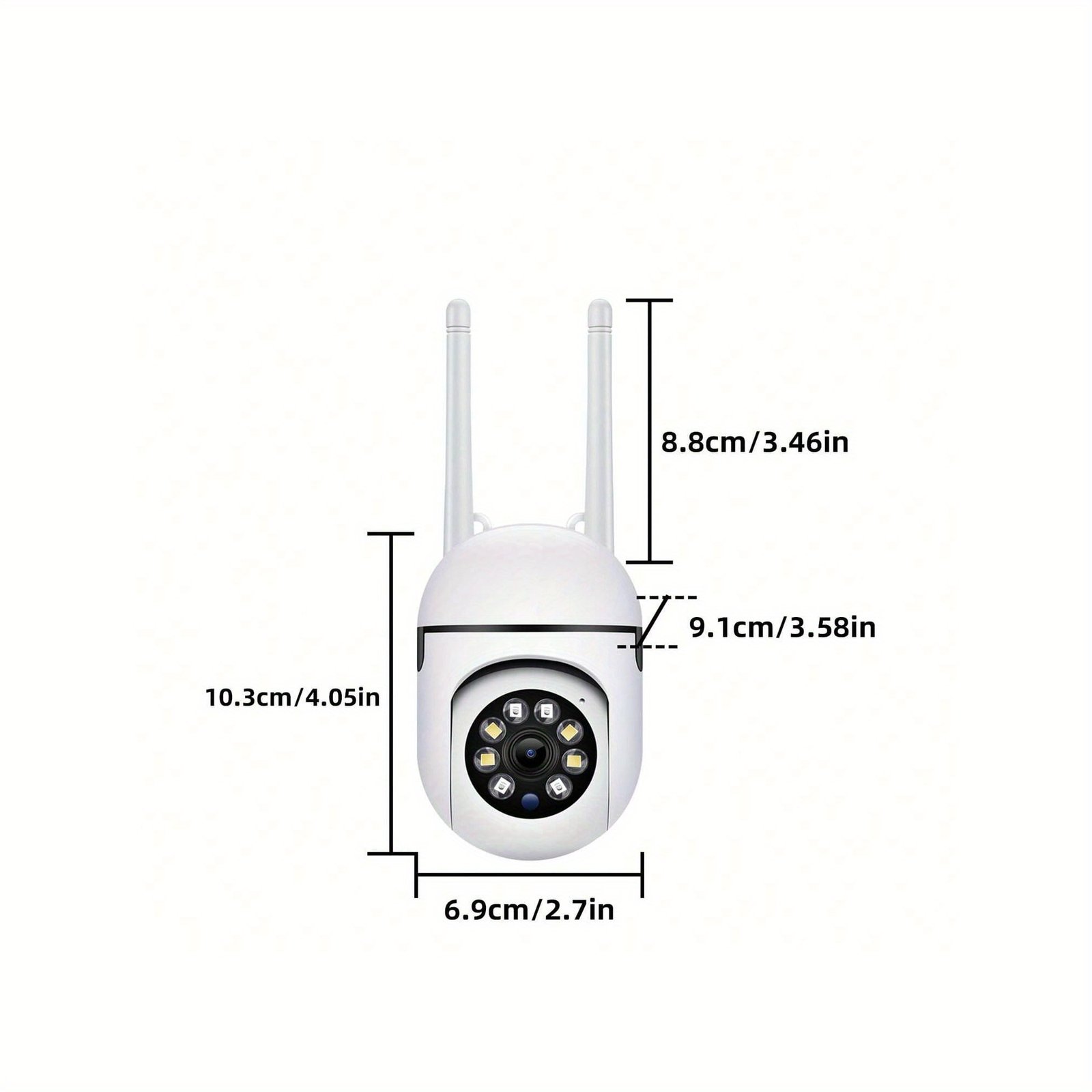 WJG HD 1080P Security Camera - Dual Band WiFi (2.4G+5G),, Auto-Tracking, Alerts & Color Night Vision, AI Motion Detection, Wide Angle Viewing, USB Powered with Cloud Storage Support - Image 3