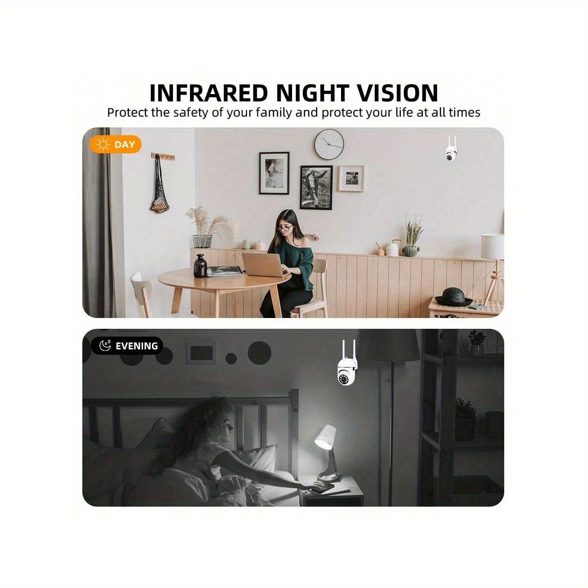 WJG HD 1080P Security Camera - Dual Band WiFi (2.4G+5G),, Auto-Tracking, Alerts & Color Night Vision, AI Motion Detection, Wide Angle Viewing, USB Powered with Cloud Storage Support - Image 5