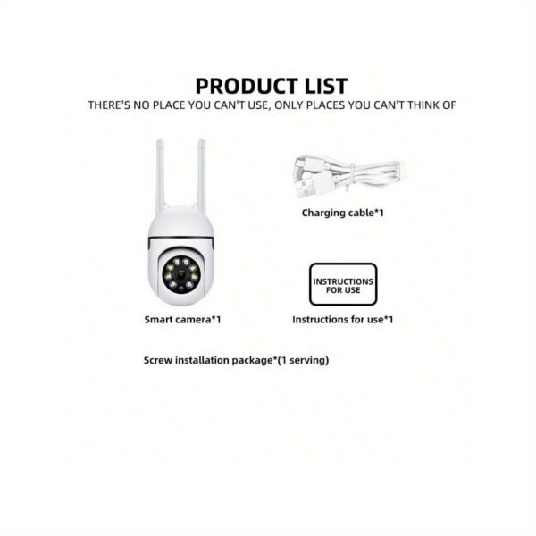 WJG HD 1080P Security Camera - Dual Band WiFi (2.4G+5G),, Auto-Tracking, Alerts & Color Night Vision, AI Motion Detection, Wide Angle Viewing, USB Powered with Cloud Storage Support - Image 8