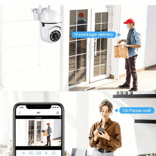 Teruhal Smart Security Camera with 3MP Resolution, WiFi Connectivity, Auto-Tracking, Full-Color Night Vision, AI Motion Detection, 355° Horizontal & 90° Vertical View, Two-Way Audio, Easy Installation - Wall Mountable - Image 16