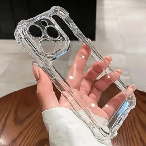 Luxury Transparent Shockproof Bumper Cover Ultra Protective TPU Clear Case for Iphone 11/12/13/14/15/16 Pro Max