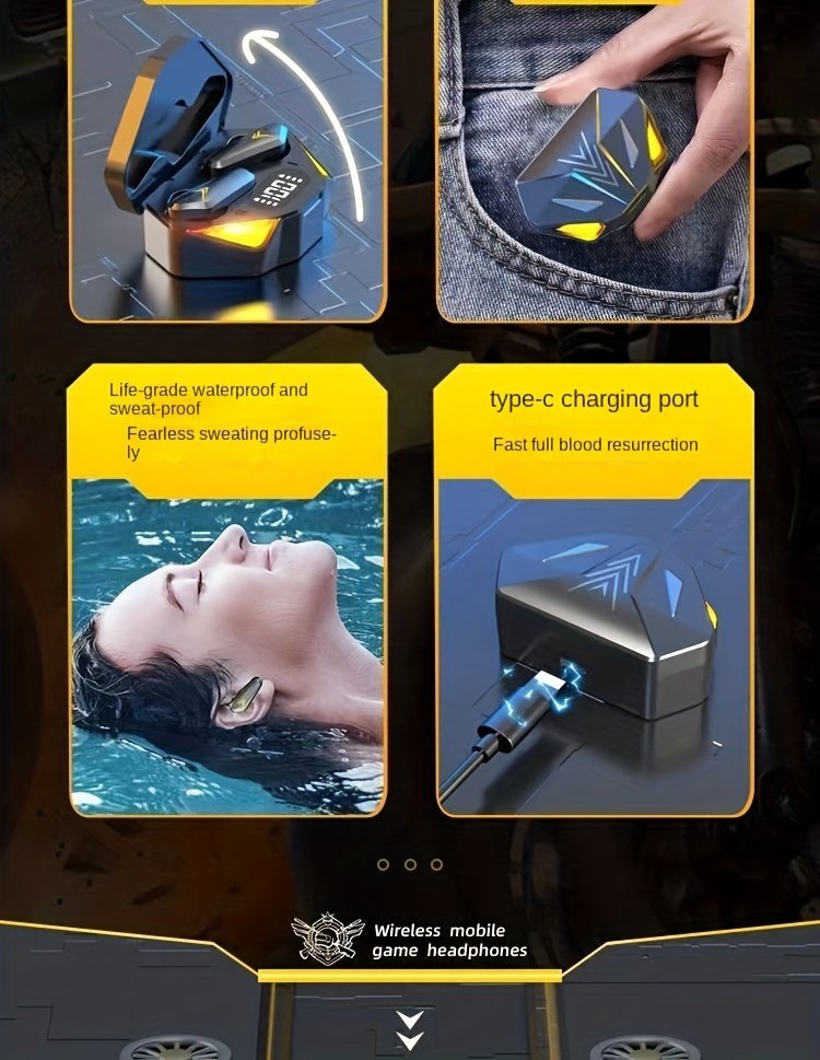 2024 Latest Touch Control Wireless Earbuds with LED Display - In-Ear TWS Headphones for Sports, Music & Gaming, Compatible with iOS/Android - Image 9