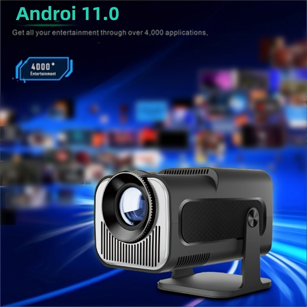Popular HY320 Mini Projector 4K Ultra HD, Andro 11.0, Lightweight and Portable 720P 320ANSI Portable Wireless Home Cinema 180 ° Projection Multi angle Adjustment - Image 13