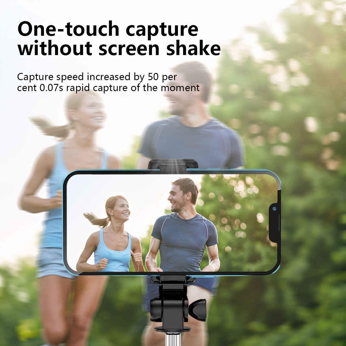 1pc 360° Rotatable Wireless Selfie Stick Tripod, Panoramic Smartphone Stand for Travel, Outdoors, Live Streaming & Video Recording, Plastic, Battery Powered, Non-rechargeable Button Battery, ≤36V - Image 17
