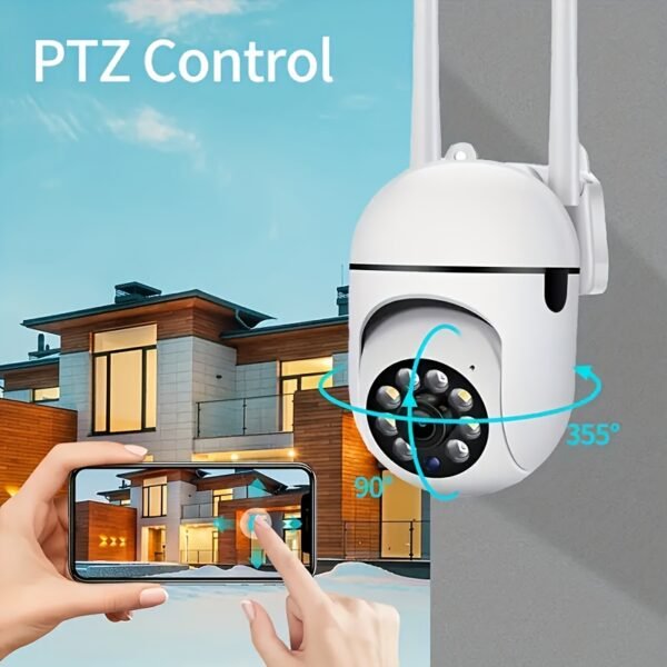 OURLIFE 1080P HD Wireless Security Camera with Color Night Vision, Two-Way Audio, Pan/Tilt/Zoom - WiFi Enabled Smart Home & Pet Tracking Camera, Perfect Christmas & Thanksgiving Gift - Image 2