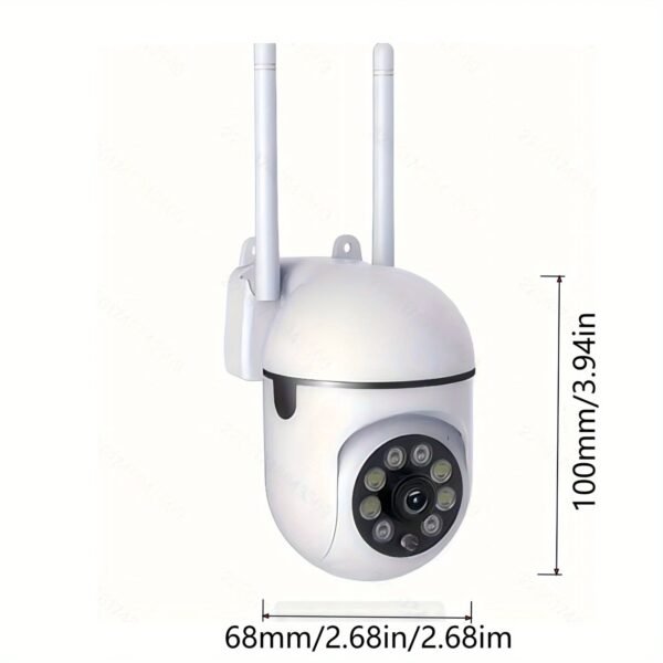 2pcs Safety Camera High Definition 1080P WiFi Surveillance Camera - Wall Mount, Night Vision Function, App Control, Audio and Motion Alarm, Color Display, USB Powered, Wi-Fi Connection, 355° Horizontal Rotation and 90° Vertical Rotation, Indoor Home Secur - Image 5