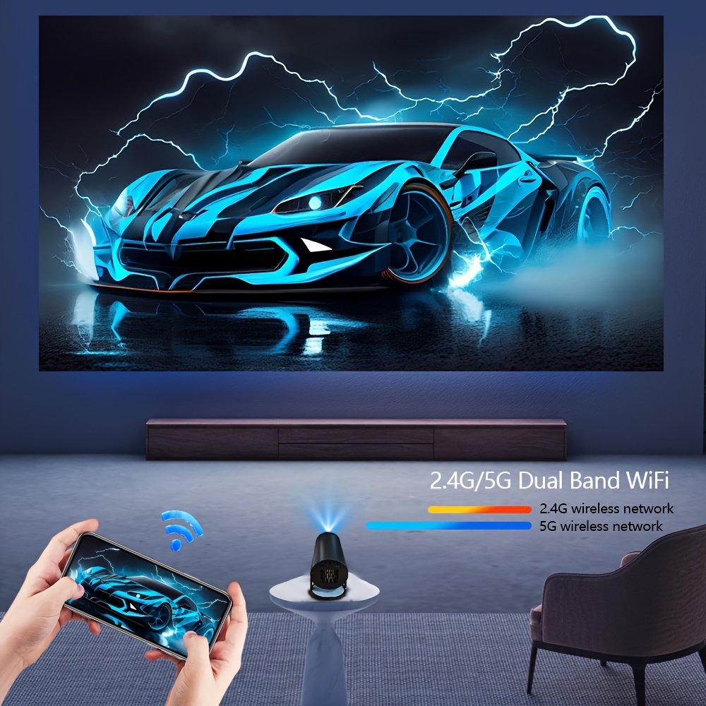 Y300 Compact 720P Mini Projector - USB Powered, Portable & Compatible with iOS/Android Smartphones, Supports Power Banks for On-the-Go Movie Night, Sleek Design, Perfect Christmas Gift, Carry, Immediate Upgrade, Professional Visual Experience - Image 7