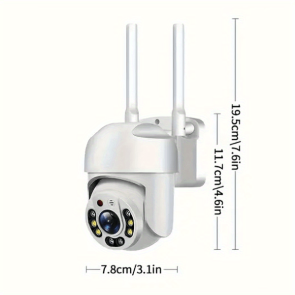 Teruhal Outdoor WiFi Security Camera - Waterproof, Auto-Tracking with 360° Panoramic View, Full Color Day & Night, Human Motion Detection, Two-Way Audio, USB Powered - Image 8