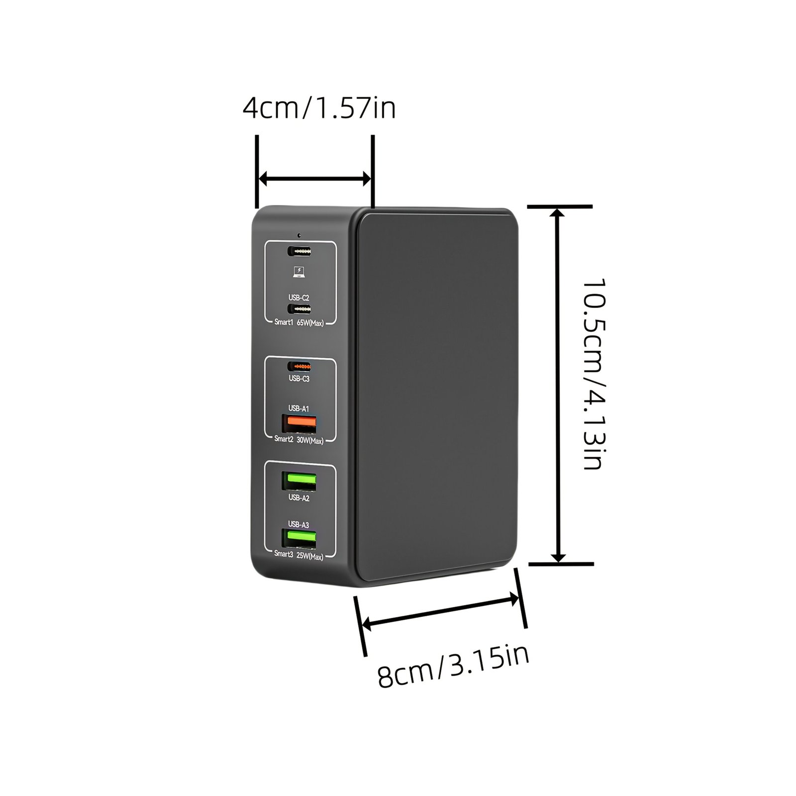 1pc FastChargePro 120W 6-Port USB Charger with 3 USB-C & 3 USB-A Ports, Multi-Device Fast Charging Station, Universal Compatibility, European Plug, 110V/220V Power Supply, for iPhone, iPad & More - Image 4