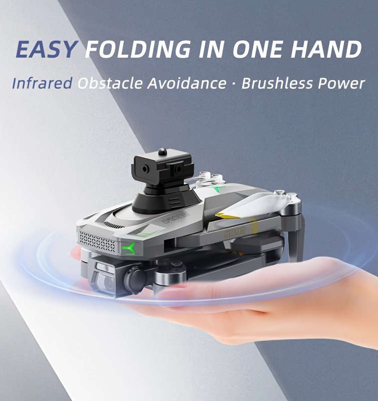 GD95 Brushless Motor Drone with Dual HD Cameras - Anti-Shake ESC, 360° Obstacle Avoidance, Hover Function, 120° Wide Angle Lens, 2.4GHz Signal, 100m Remote Control, 2000mAh Battery - Includes Spare Propeller, Storage Bag & Protective Cover - Image 11