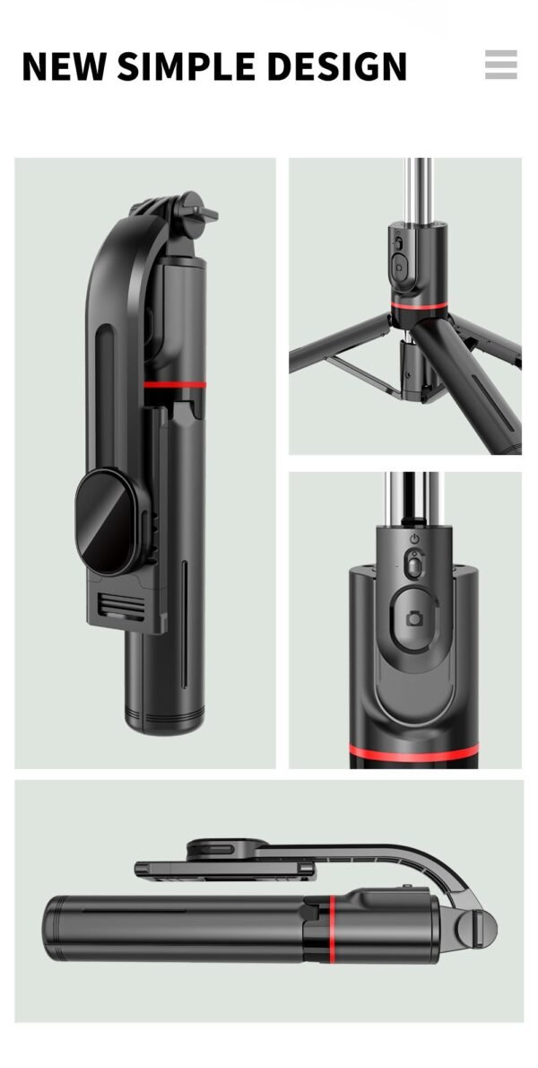 Portable 44-inch Selfie Stick Mobile Phone Tripod with Wireless Remote Control Expandable Smartphone Tripod Holder 360 Degree Rotation for iPhone 13 12 11 pro Xs Max Xr X 8 7 6 Plus, for Android for SamSung Smartphones - Image 26