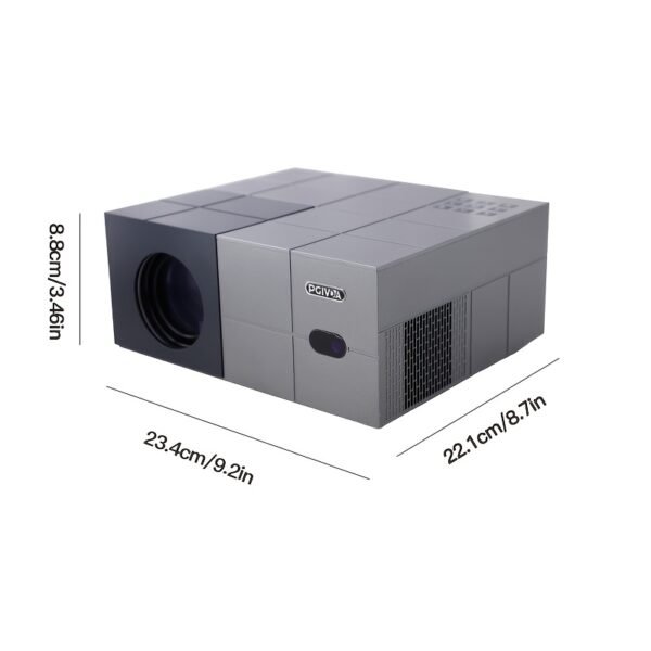 PGIVDA 4K Android Smart Projector, Apps Installable, Full HD 1080P 500 ANSI Lumens, Motorized Focus, One-Click Focus, Same Screen, Wireless, Compatible with HDTV, PS5, Laptop, Desktop - Image 6