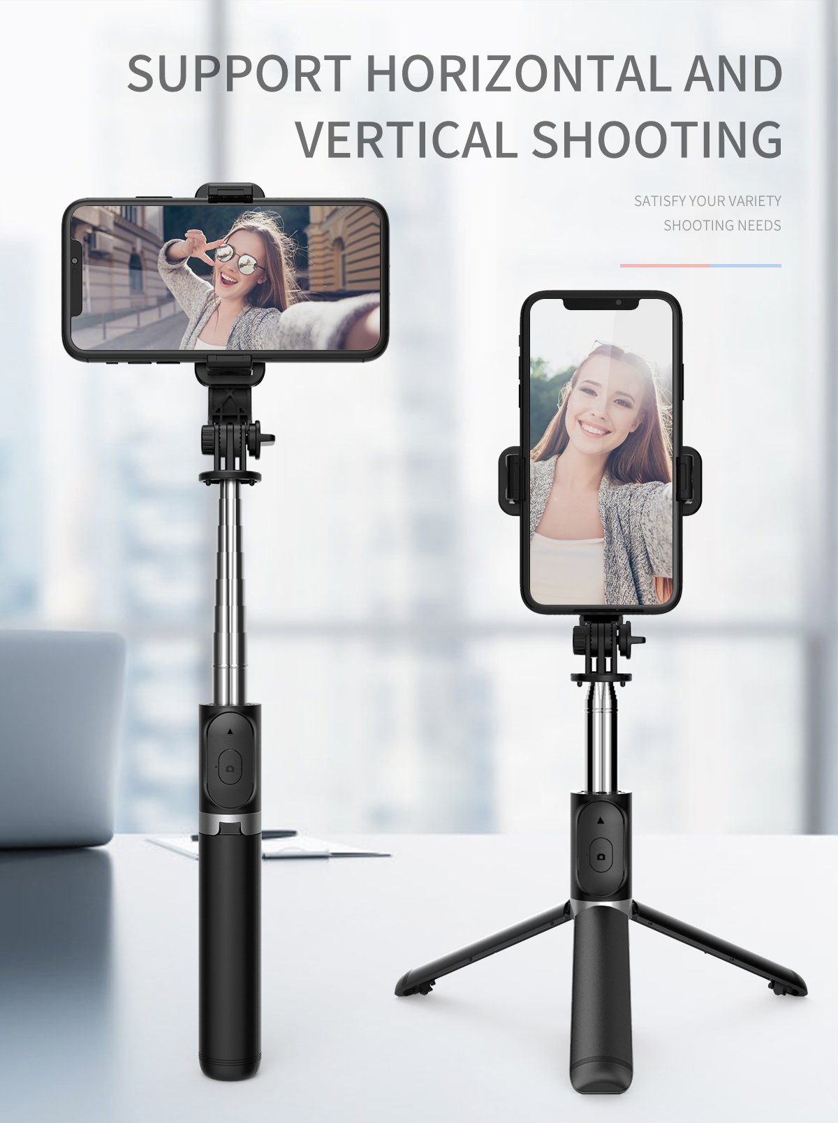 40" Cell Phone Selfie Stick Tripod, Extendable Selfie Stick All-in-1 Smartphone Tripod Stand With Wireless Remote 360°Rotation For IPhone 14/13/12/12 Pro/11/11 Pro/XS/XR/X/8/7 Plus, For Samsung, Google, LG, Sony Smartphones - Image 13