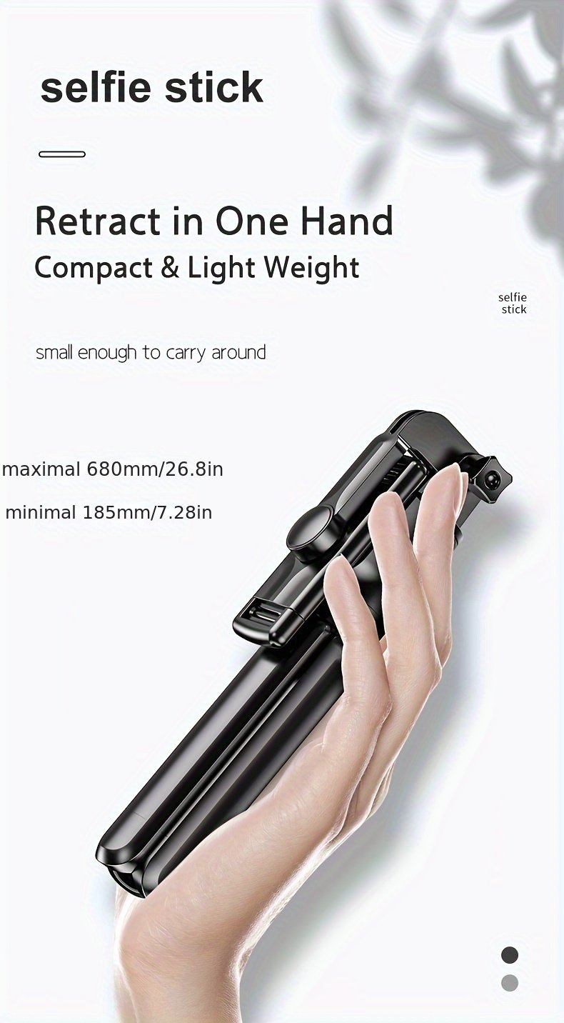 Extendable Cell Phone Selfie Stick, Smartphone Tripod Stand With Wireless Remote, 360° Rotation For IPhone/Samsung/Android Smartphones - Image 11
