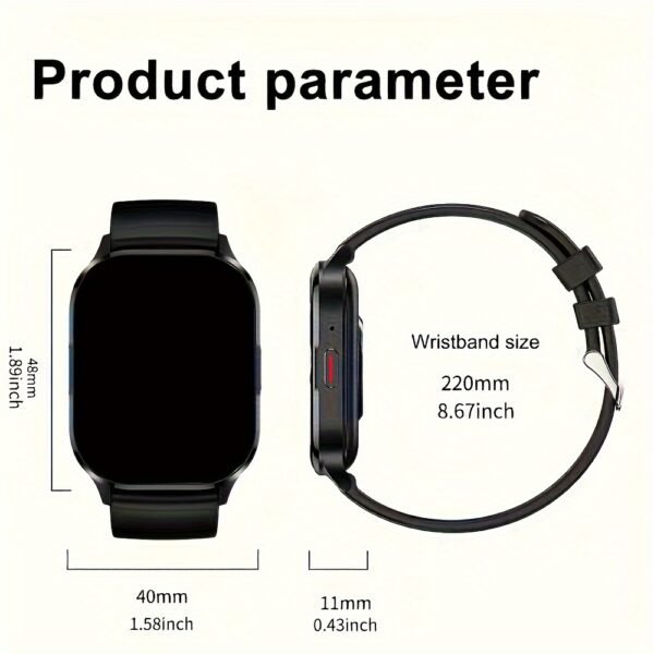 SENBONO AMOLED Smart Watch For Men, Wireless Call And Answer Call, Alway On Display HD AMOLED Screen, Multiple Sports Modes, Step, Distance, Calories Smart Watch - Image 9