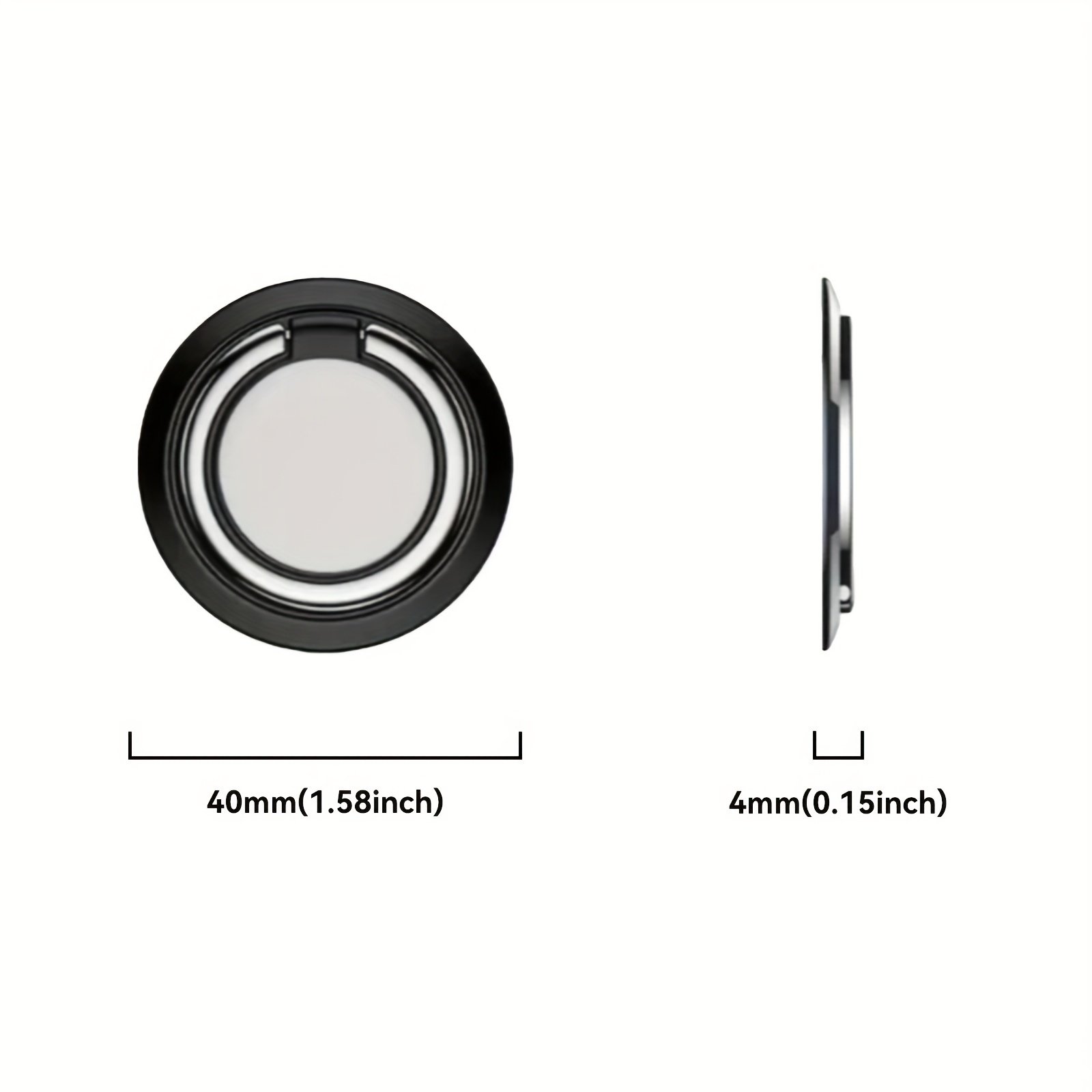 Universal Finger Ring Holder Stand Grip 360 Degree Rotating For Mobile Phone Car Magnetic Mount Phone Back Sticker Pad Bracket - Image 4