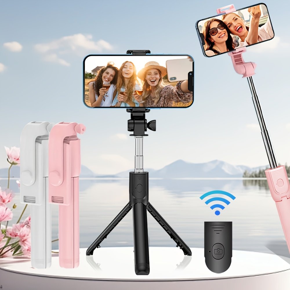 Stable Tripod for Smartphones and Cameras, Anti-Shake Selfie Stick with Desktop Tripod Stand, Indoor/Outdoor Live Streaming, ABS Material, Photography, Selfie Stick - Image 12