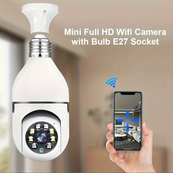 Teruhal 1080P HD WiFi Security Camera - 360° Rotatable, Color Night Vision, Two-Way Audio, Motion Detection Alerts, Easy Installation - Perfect Gift for Birthdays, Easter, Presidents Day - Image 9
