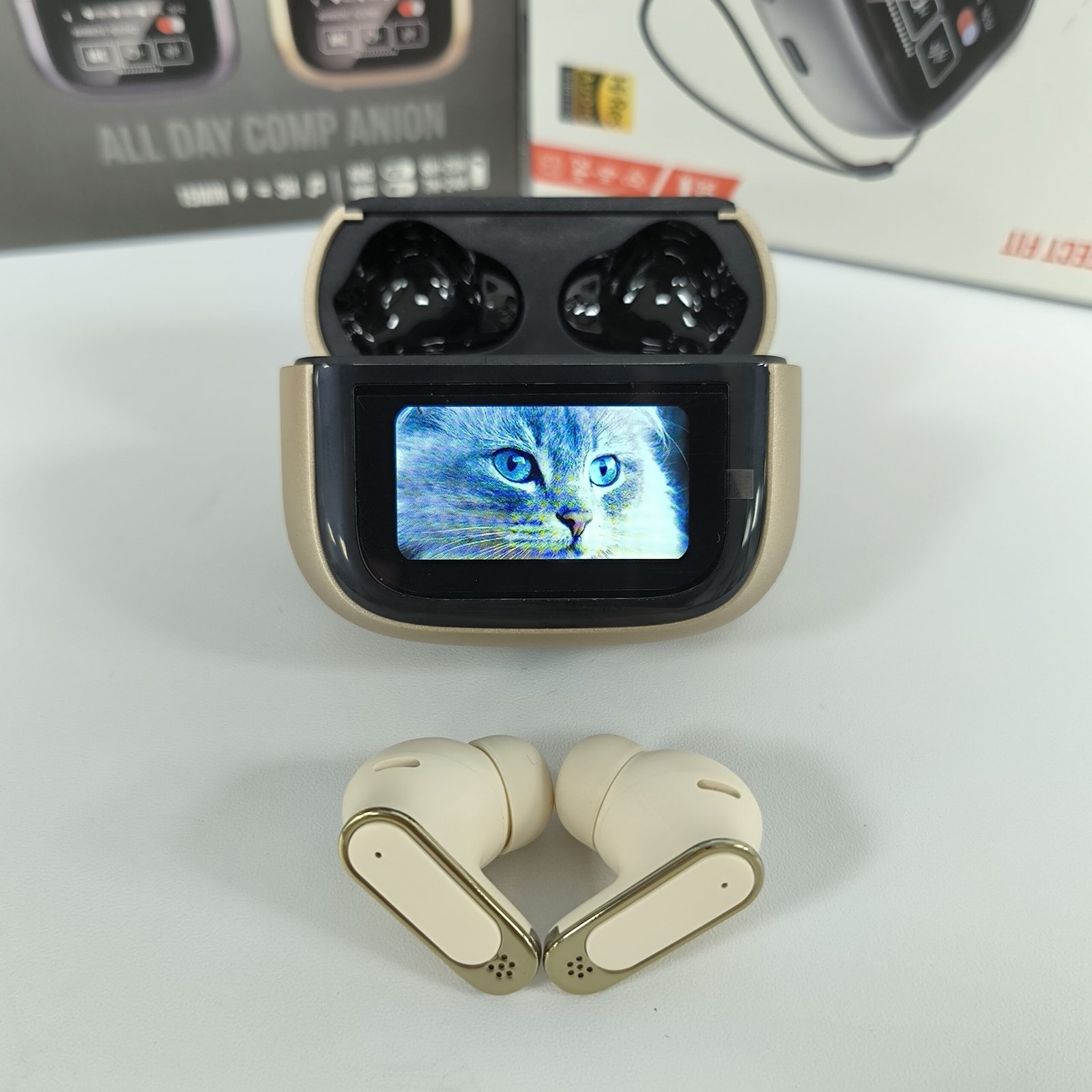 2024 Upgraded Wireless Earbuds, Touch Control Semi-Open-Back In-Ear Headphones, BT5.4 High Fidelity Sound, Non-Waterproof, Compatible with Apple, Huawei, Samsung - 300mAh Lithium Polymer Battery, Type-C Charging, 1-10W Power Range - Image 6