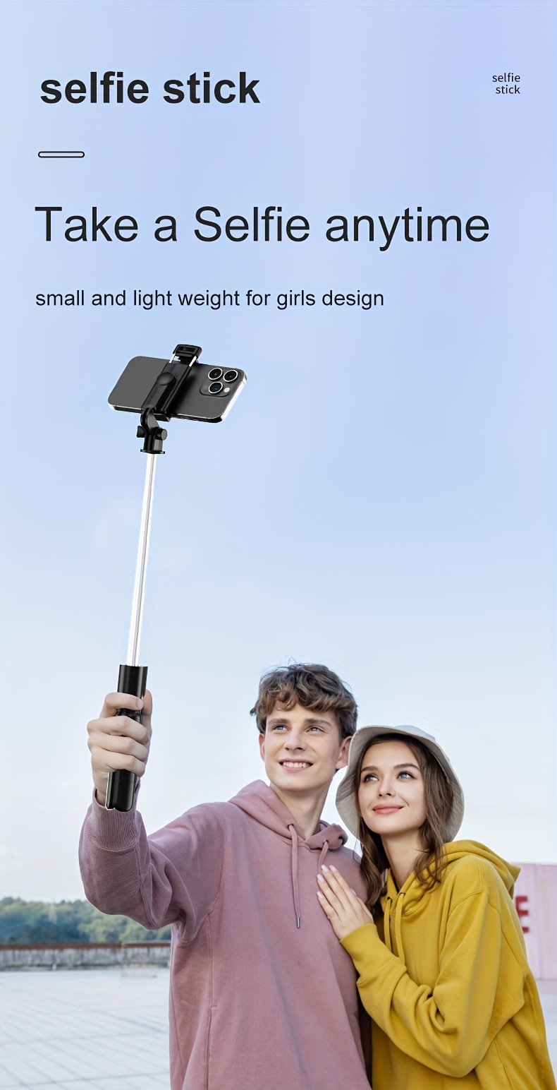 Extendable Cell Phone Selfie Stick, Smartphone Tripod Stand With Wireless Remote, 360° Rotation For IPhone/Samsung/Android Smartphones - Image 14