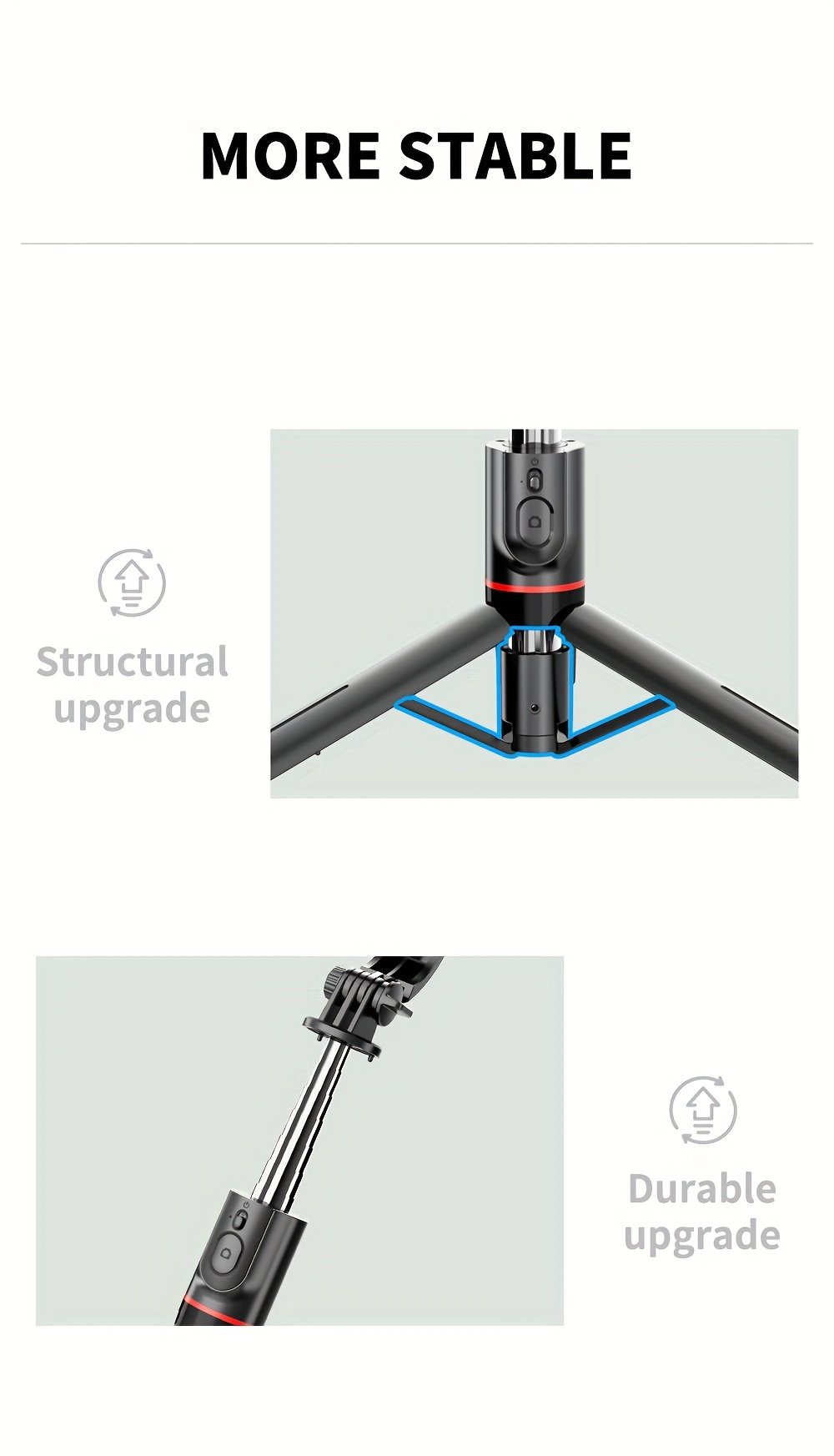 SelfieShow Portable 44-inch Selfie Stick with Wireless Remote, Extendable Smartphone Tripod Stand, 360-Degree Rotation, Compatible with iPhone 13/12/11 Pro/Xs Max/Xr/X/8/7/6 Plus, Android Samsung Phones, Ideal for Christmas, Halloween, Birthday Gifts, Pho - Image 13