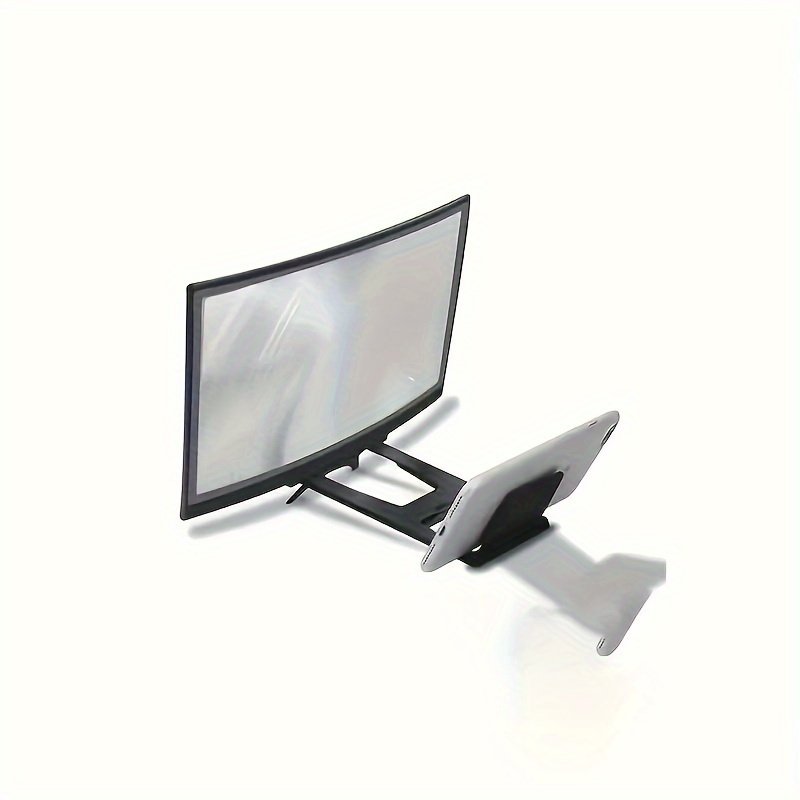 14-Inch 3D Smartphone Magnifier: HD Curved Screen Amplifier with Foldable Stand, Compatible with All Smartphones - Portable Movie, Video, and Gaming Display Accessory, Battery-Free - Image 6