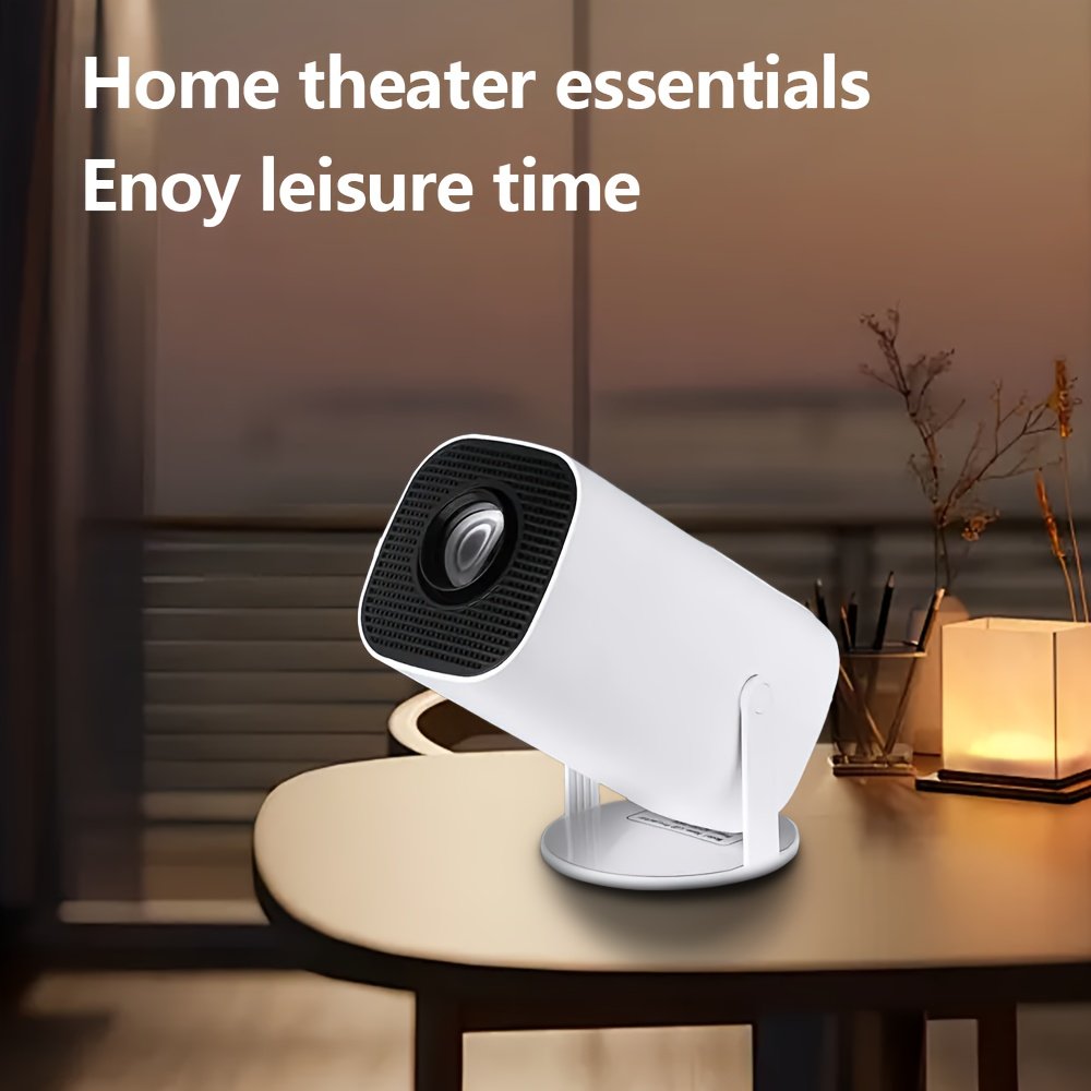 YLEEGS Mini Projector, 250 ANSI Lumens, 4K Support, Android 12, Table Mount, 3D Ready, LCD Display, USB/Wi-Fi 6/5.0 Connectivity, 16:9 Aspect Ratio, 1280x720 Native Resolution, Tabletop Cinema Projector with Remote Control, European Standard Plug - Image 7