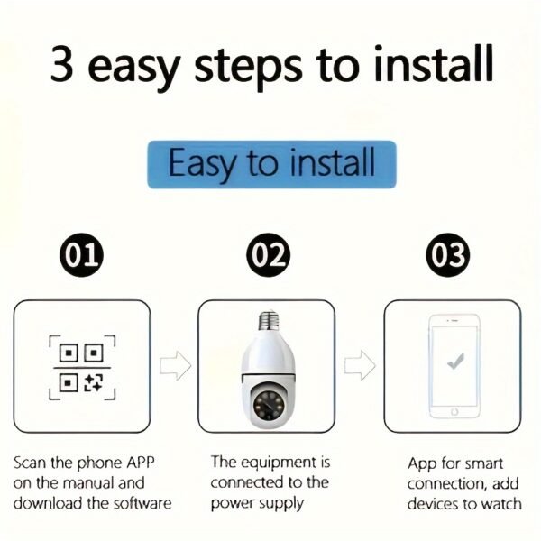Teruhal 1080P HD WiFi Security Camera - 360° Rotatable, Color Night Vision, Two-Way Audio, Motion Detection Alerts, Easy Installation - Perfect Gift for Birthdays, Easter, Presidents Day - Image 11