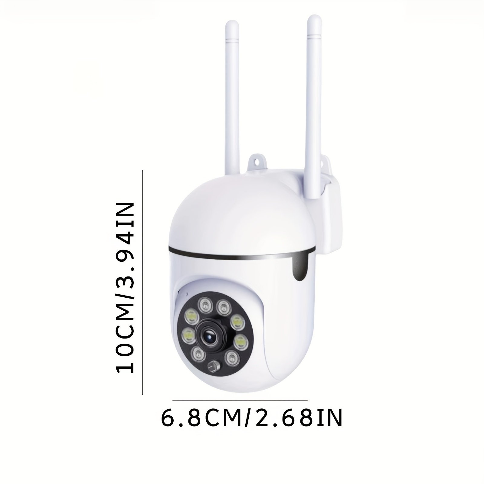 1080P WiFi Security Camera with Night Vision, 355° Two-Way Audio, AI Motion Detection, Color Night Vision, USB Powered, Wall Mountable, Non-Waterproof - Ideal for Home Surveillance - Image 2