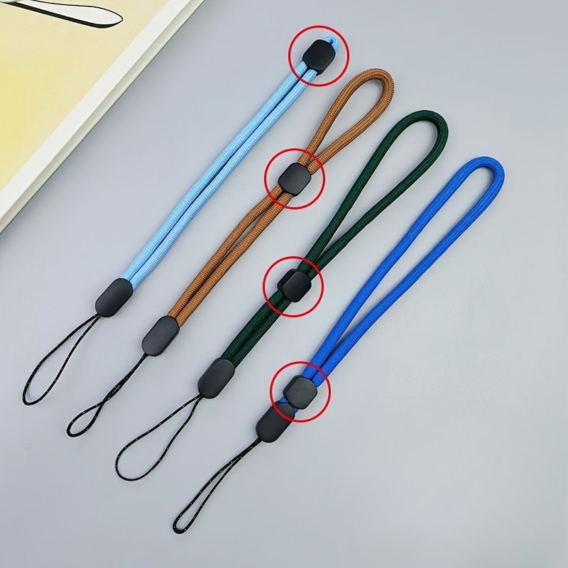 Solid Color Short Mobile Phone Lanyard, Adjustable Lanyard, Water Cup, Flashlight Pendant, Accessories, Thick Wrist Rope, Anti-lost Lanyard - Image 18