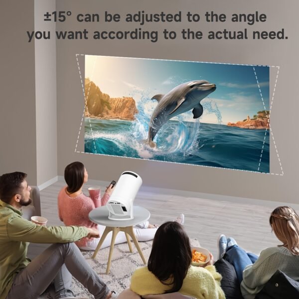 XYA Mini Projector with WIFI, Portable projector, Projector 1080P Supported, 180° Rotatable 3.3meter Screen Movie Projector, Portable Movie Projector for Laptop, PC, Smartphone - Image 8