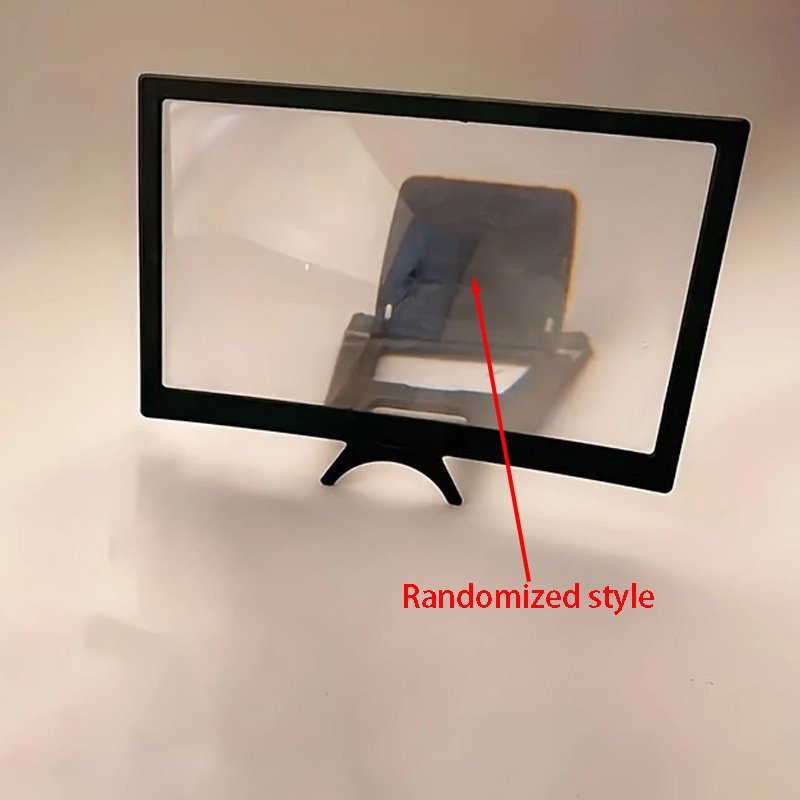 14-Inch 3D Smartphone Magnifier: HD Curved Screen Amplifier with Foldable Stand, Compatible with All Smartphones - Portable Movie, Video, and Gaming Display Accessory, Battery-Free - Image 4