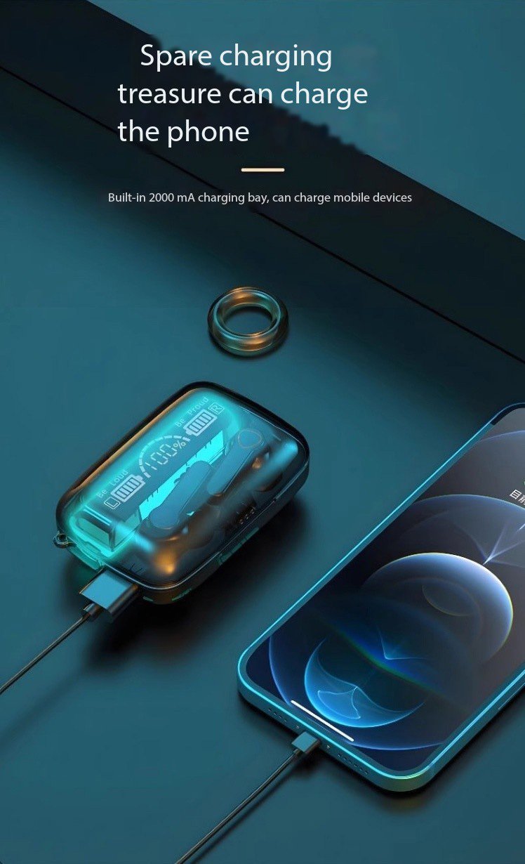TWS Wireless Headset with Large Capacity Charging Case, Long Battery Life, LED Power Display, Flashlight, Compatible with All Smartphones - Ideal for Students, Men, Women, Birthday and Holiday Gifts, Earphones, Headphones - Image 17