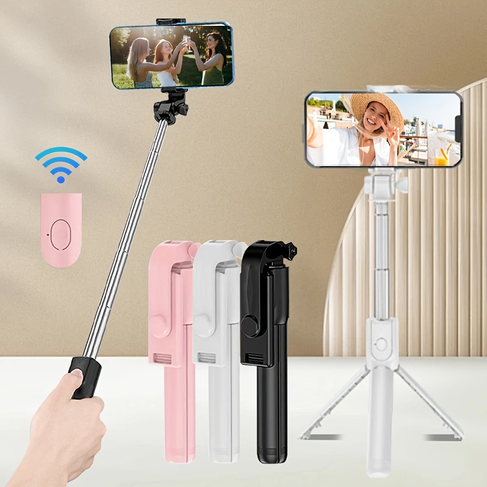 Stable Tripod for Smartphones and Cameras, Anti-Shake Selfie Stick with Desktop Tripod Stand, Indoor/Outdoor Live Streaming, ABS Material, Photography, Selfie Stick - Image 11