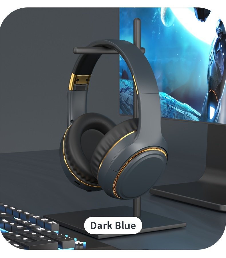 Ultra-large Capacity 400 MAh Wireless Headphones With Ambient Lighting, HIFI Sound Effects, Music All Day Long, 5.3 Chip, Low Latency, High-quality Headphones, Suitable For Travel, Business, Music, Gifts, Work, Phone Calls - Image 27