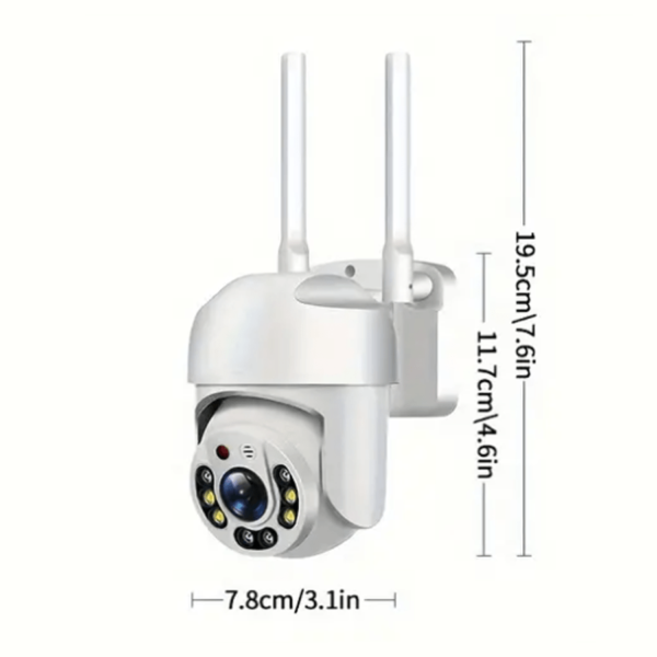 OIMLYO Smart Home Security Camera - Waterproof, PTZ, 360° Panoramic View, AI Human Detection, Two-Way Audio, Full Color Night Vision - USB Powered, Compatible with Smartphones, WiFi, Security Camera, Irregular Shape - Image 4
