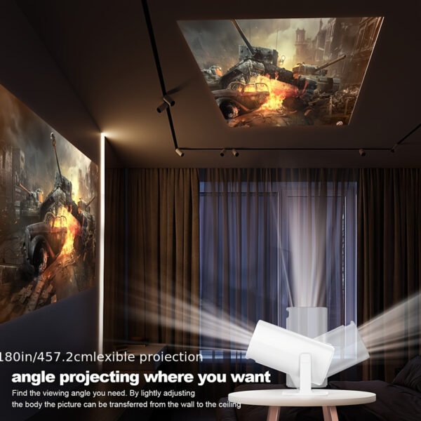 Projector P30 Mini Home Wall Projection 4K Ultra HD Projector Dual WIFI Wireless Portable Projector - Image 11