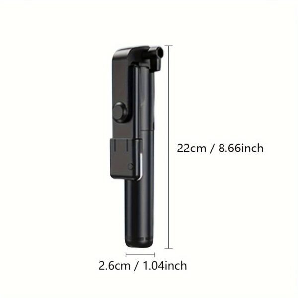 Selfie Stick with Tripod Stand, Portable Wireless Remote Control, 36V Battery Operated, Mini Size for Travel, Essential for Mobile Photography and Videography - Image 4
