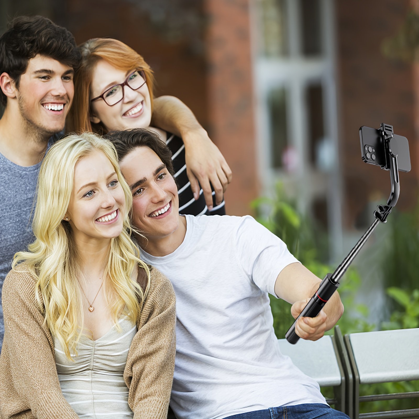 SelfieShow Portable 44-inch Selfie Stick with Wireless Remote, Extendable Smartphone Tripod Stand, 360-Degree Rotation, Compatible with iPhone 13/12/11 Pro/Xs Max/Xr/X/8/7/6 Plus, Android Samsung Phones, Ideal for Christmas, Halloween, Birthday Gifts, Pho - Image 9