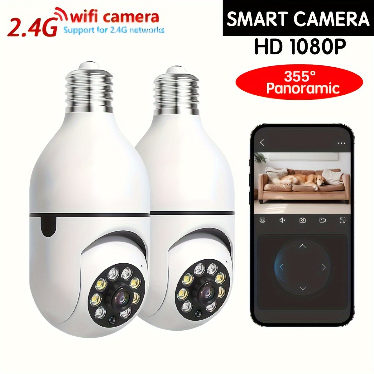 Teruhal 1080P HD WiFi Security Camera - 360° Rotatable, Color Night Vision, Two-Way Audio, Motion Detection Alerts, Easy Installation - Perfect Gift for Birthdays, Easter, Presidents Day - Image 13