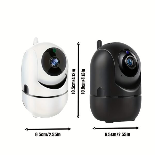 1pc YIIYRY 1080P HD Indoor PTZ Security Camera, WiFi Enabled, Two-Way Audio, App Control, USB Powered, Wall-Mountable, Smart Home Surveillance with Audio Alert - Round ABS Body, Compatible with Smartphones - Image 5