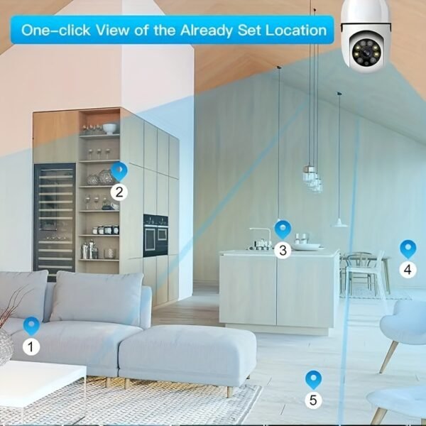 Teruhal 1080P HD WiFi Security Camera - 360° Rotatable, Color Night Vision, Two-Way Audio, Motion Detection Alerts, Easy Installation - Perfect Gift for Birthdays, Easter, Presidents Day - Image 14