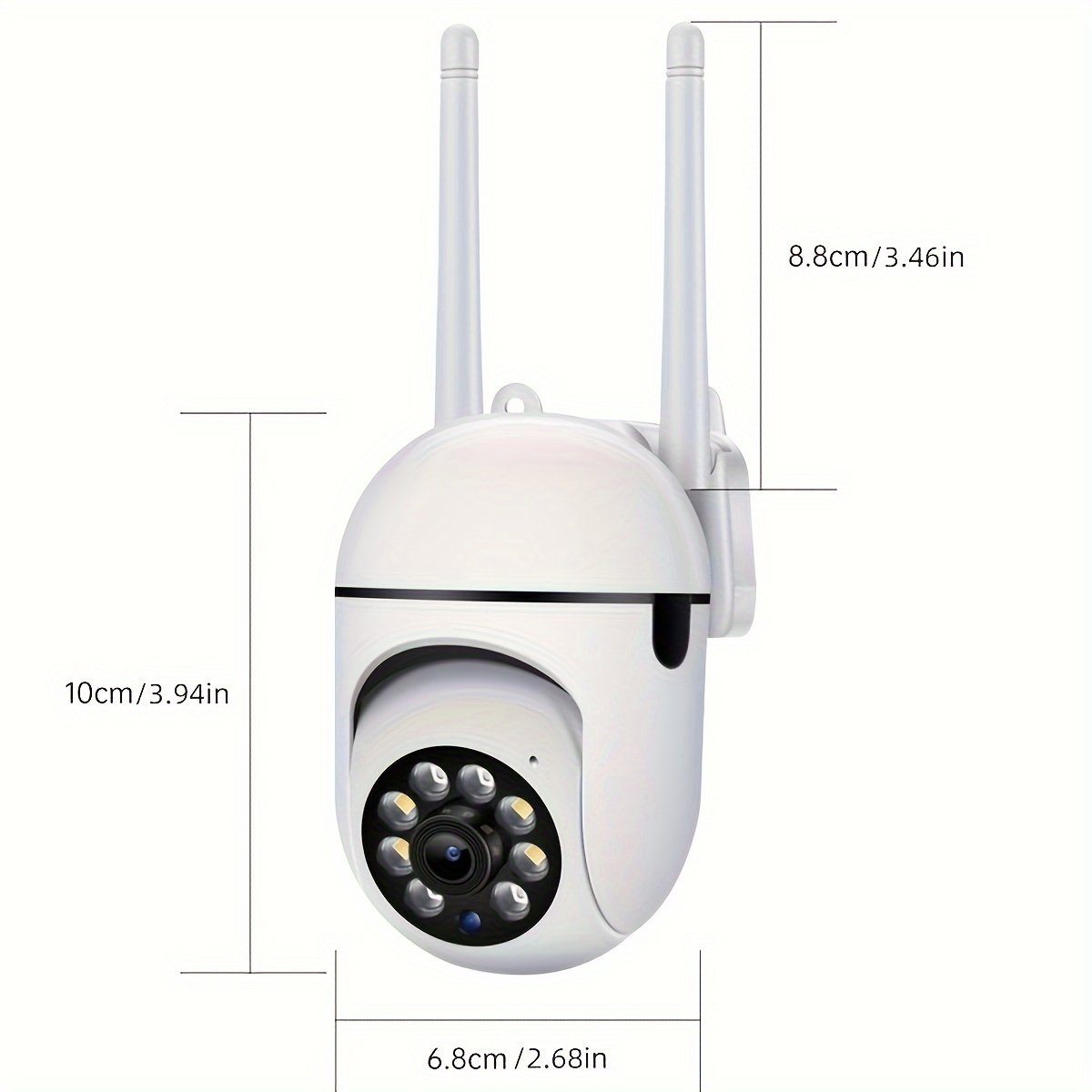 1pc High-definition 1080P Wireless Wifi Security Camera PTZ IP 355-degree 2.4G System Two-way Audio Motion Detection and Visual Active Defense Alarm Notification Push Pet Youngsters Monitor Supports Up to 256G TF/SD Card Intercom Home Security Camera, Rem - Image 3