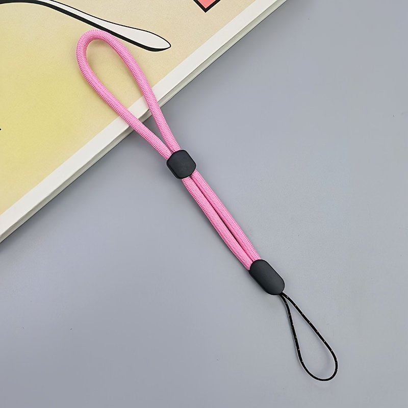 Solid Color Short Mobile Phone Lanyard, Adjustable Lanyard, Water Cup, Flashlight Pendant, Accessories, Thick Wrist Rope, Anti-lost Lanyard - Image 9