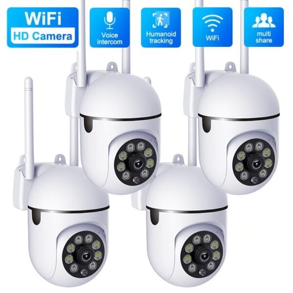 JOOAN 1080P HD Security Camera with Full-Color Night Vision, Two-Way Audio & Motion Detection - Easy Setup WiFi & USB Powered, 2.4G WiFi, AP Hotspot, JOAN - Image 2