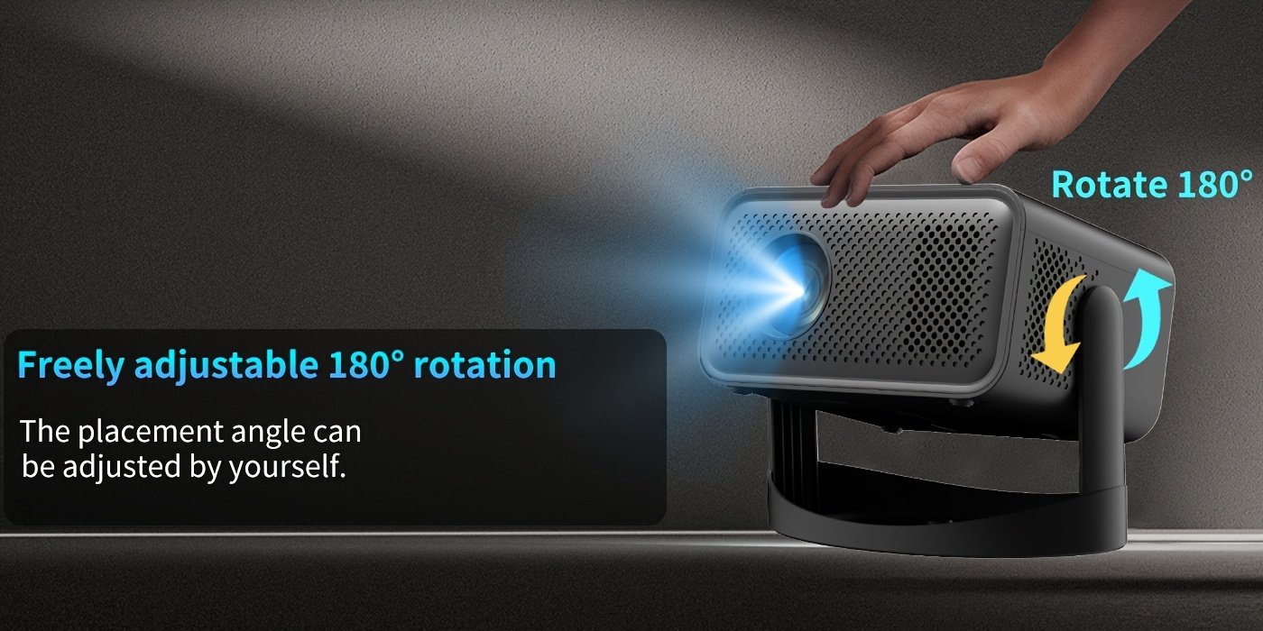 ZRZTM 4K 2025Portable Projector, Home Theater, Mini Projector with External Steering Console, Native 1080P Full HD, Android 11 and WiFi Support, Compatible with TV Stick/USB/Tablet/Windows - Image 12
