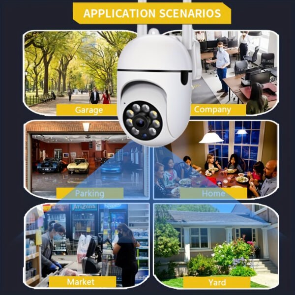HD 1080P Wireless Network Camera - Wall-Mounted, Night Vision, App Control, Audio And Motion Alerts, Color Display, USB Powered, 355° Horizontal And 90° Vertical Pan-Tilt, Indoor Home Security, with Two-Way Audio And AI Detection. - Image 15
