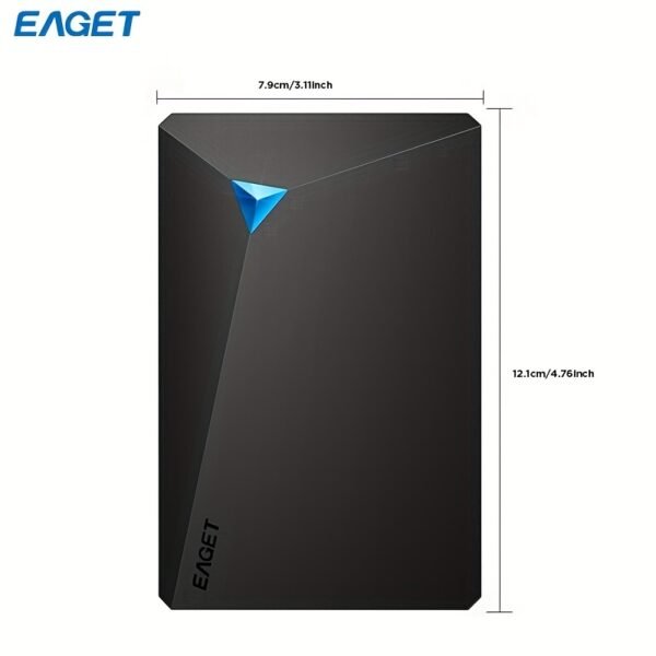1pc EAGET Portable External Hard Drive - 6.35cm Mechanical HDD with USB 3.0, NTFS File System, Plug and Play Design for PC, Mac, Laptop, PS4, Xbox One - 250GB/320GB/500GB Options - Image 2