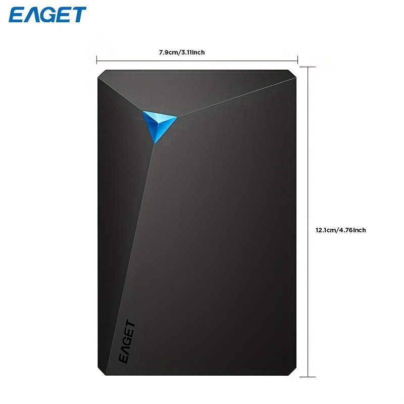 1pc EAGET Portable External Hard Drive - 6.35cm Mechanical HDD with USB 3.0, NTFS File System, Plug and Play Design for PC, Mac, Laptop, PS4, Xbox One - 250GB/320GB/500GB Options - Image 2